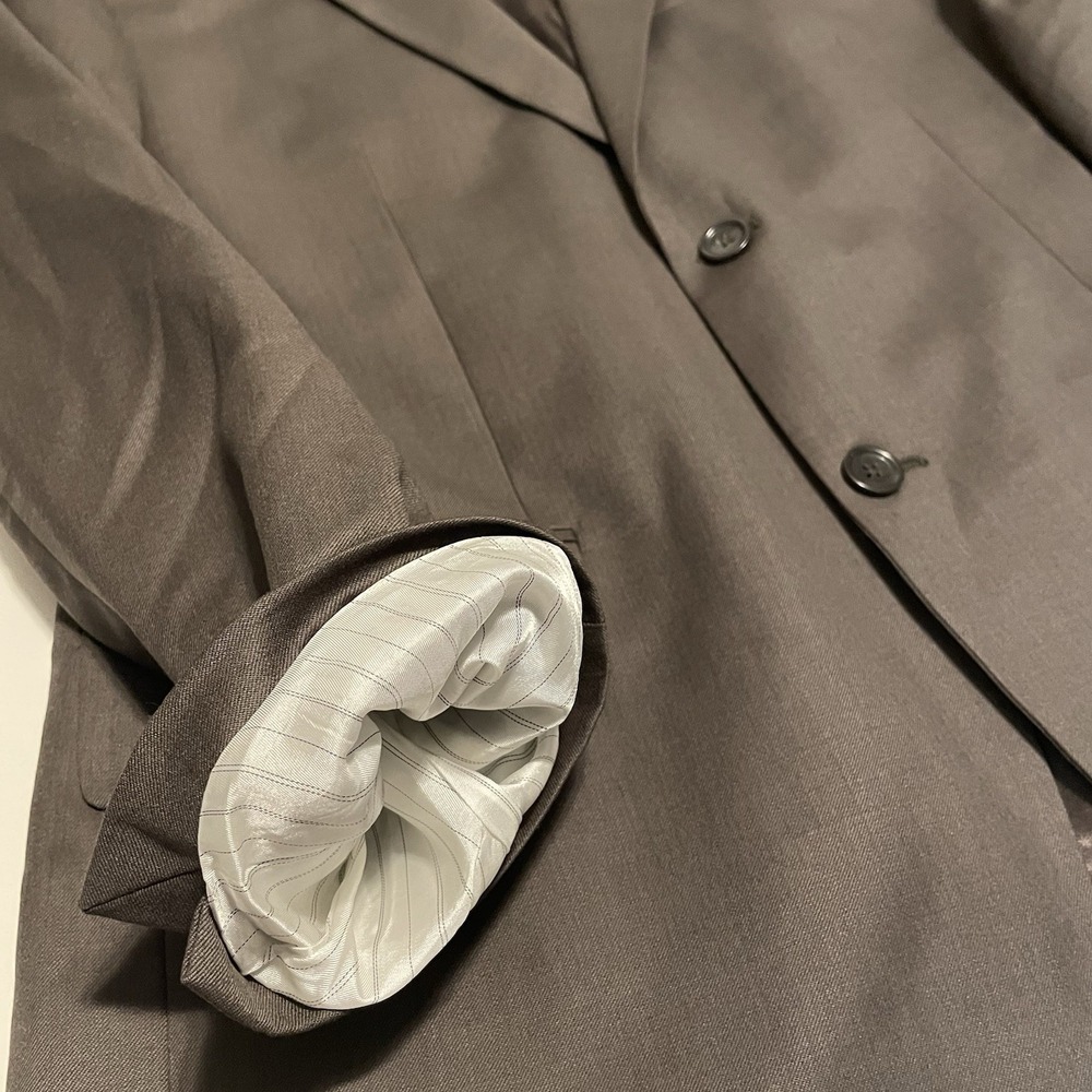 Banana Republic Blazer Men 42S Brown Heather 100% Wool Exterior Suit Jacket 2012 - Picture 5 of 12